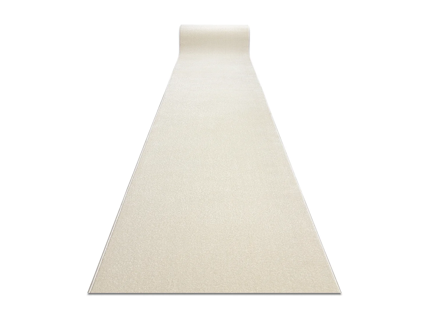 uniform chodnik KARMEL Glad, enkele kleur wit 120x500 cm