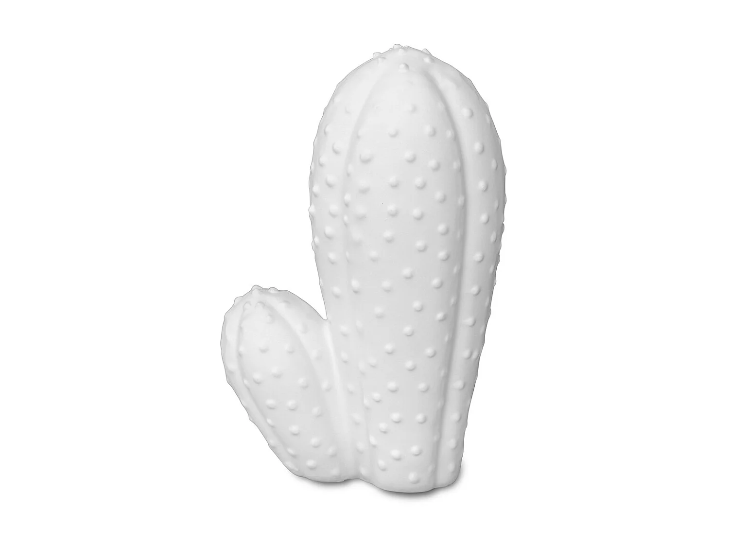 Mittlerer Weißer Kaktus Dekorative Figur