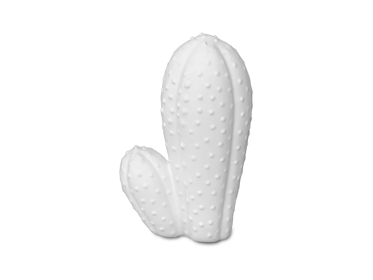 Figura decorativa Cactus bianco