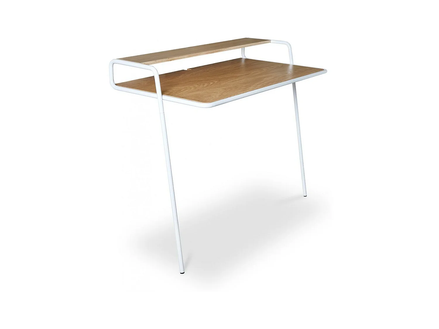 Table inclinable en métal et bois style scandinave Blanc