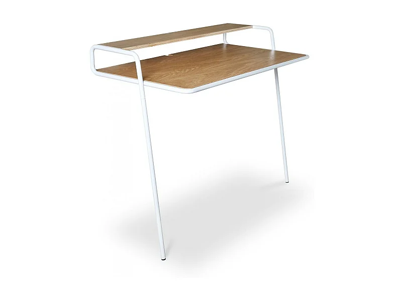 Mesa reclinable de metal y madera estilo escandinavo