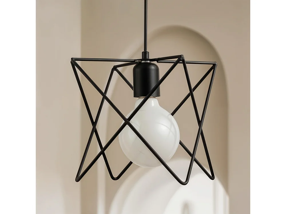 Lampe de plafond - Lampe suspendue design industriel - Bon Noir