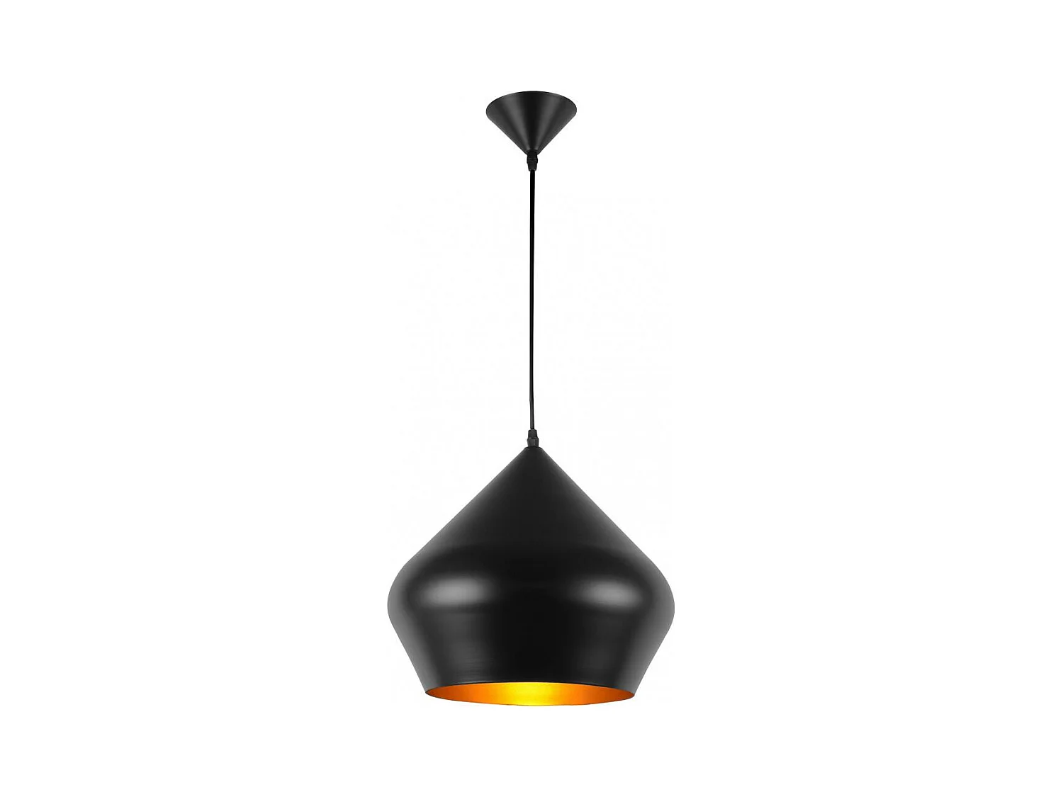 Lampe de plafond en aluminium - Suspension de style industriel - Strong Noir