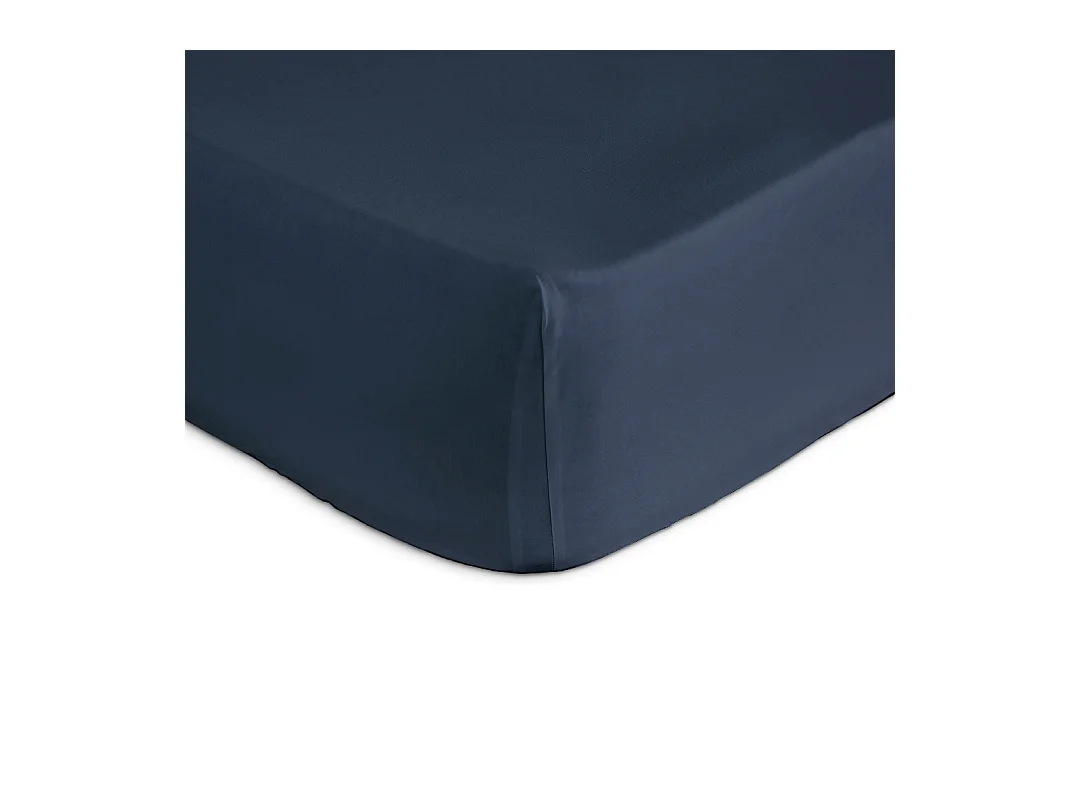Sábana bajera 100% algodón azul oceano 90x200+28 cm CASUAL