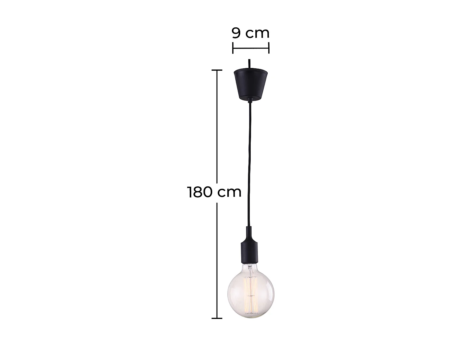 Lampe de plafond à vis - Suspension - Axel Jaune