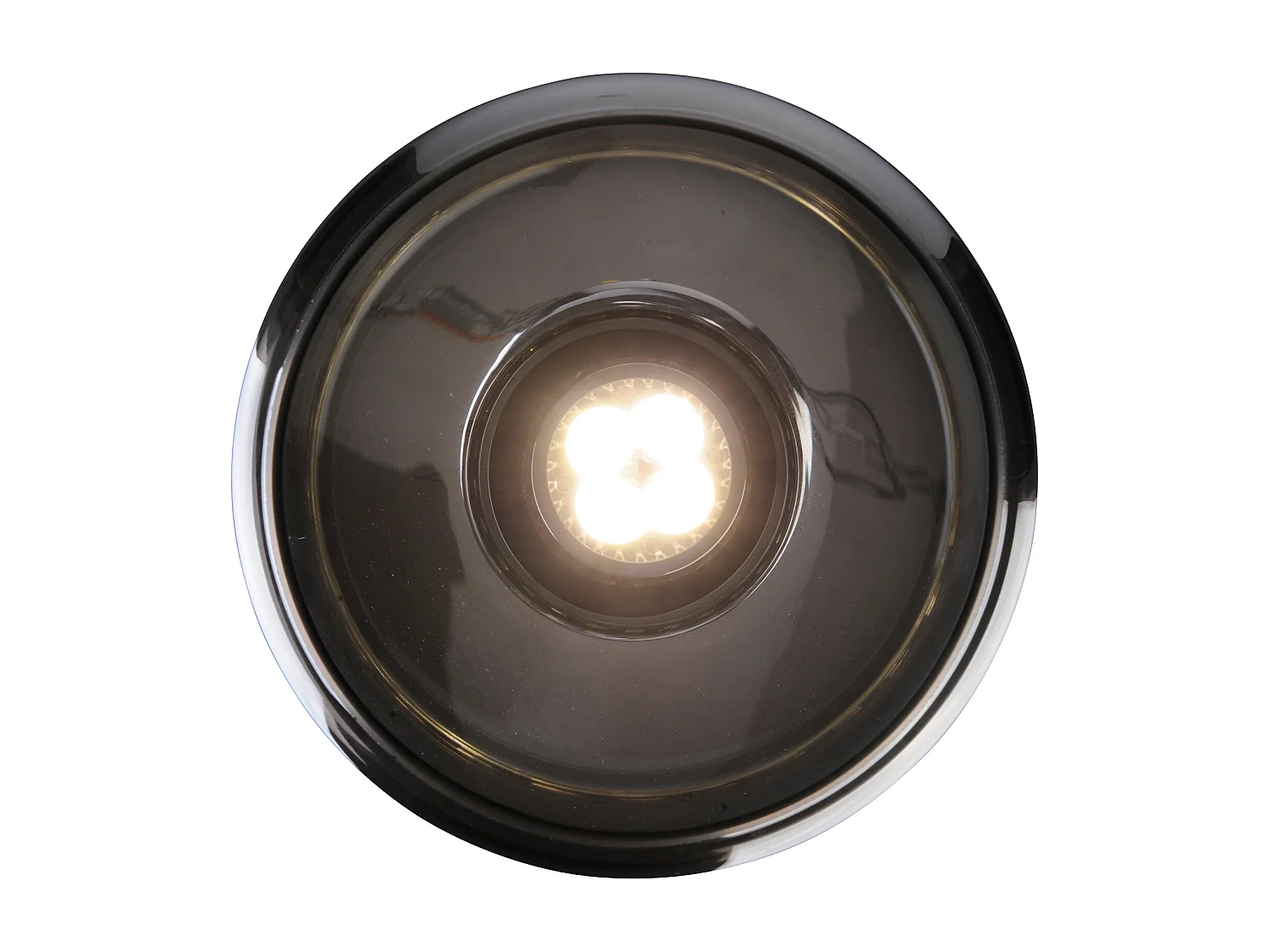 Lampe de Plafond - Lampe Suspendue - Métal Chromé - Moyenne - Blake Gris transparent