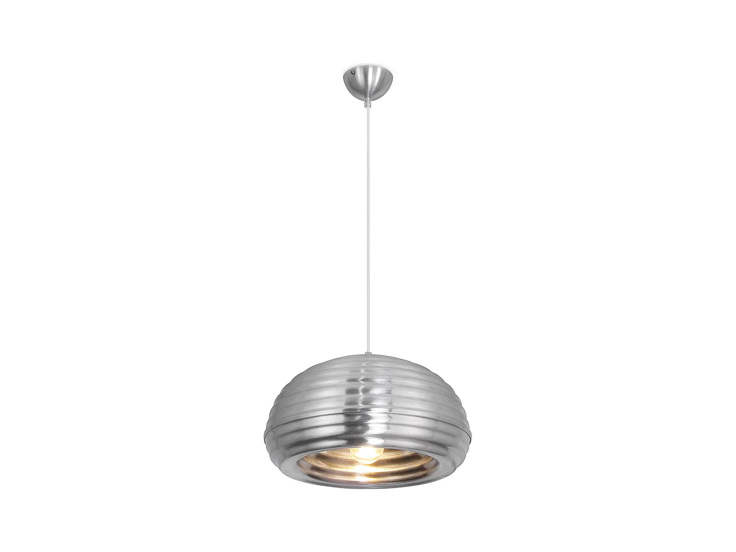 Lampe de plafond - Lampe suspendue argentée - Spelunking Acier