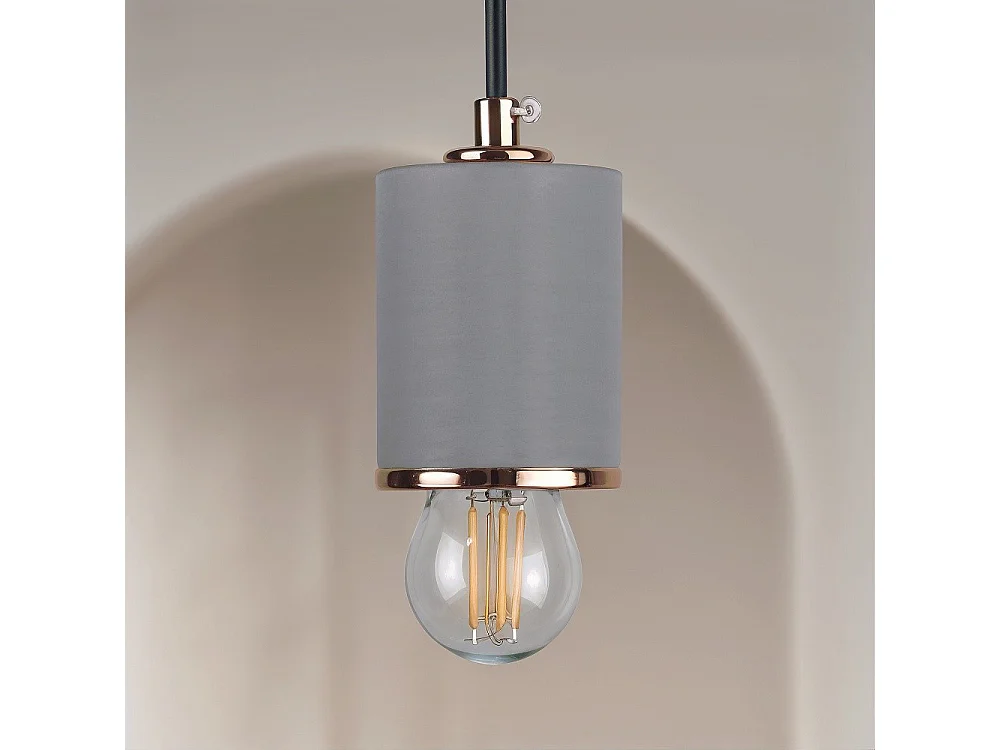 Lampada a soffitto - Lampada a sospensione - Metallo e cemento - Felippo