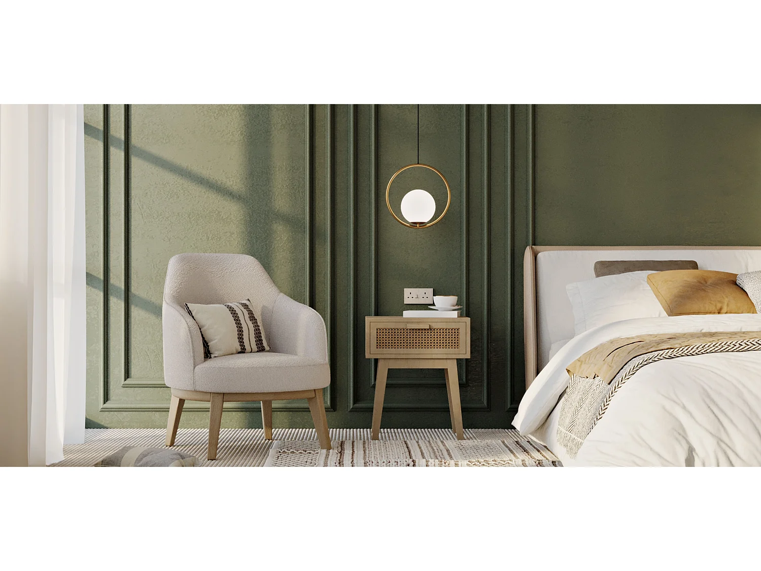 Lampe de plafond à globe - Lampe suspendue dorée - Glum Doré