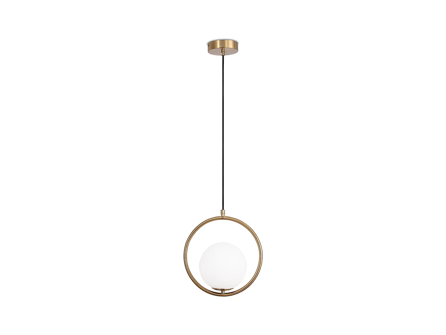 Lampe de plafond à globe - Lampe suspendue dorée - Glum Doré