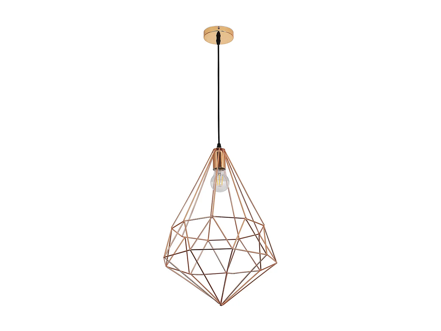 Lampe de plafond rétro - Lampe suspendue géométrique - Yak Doré