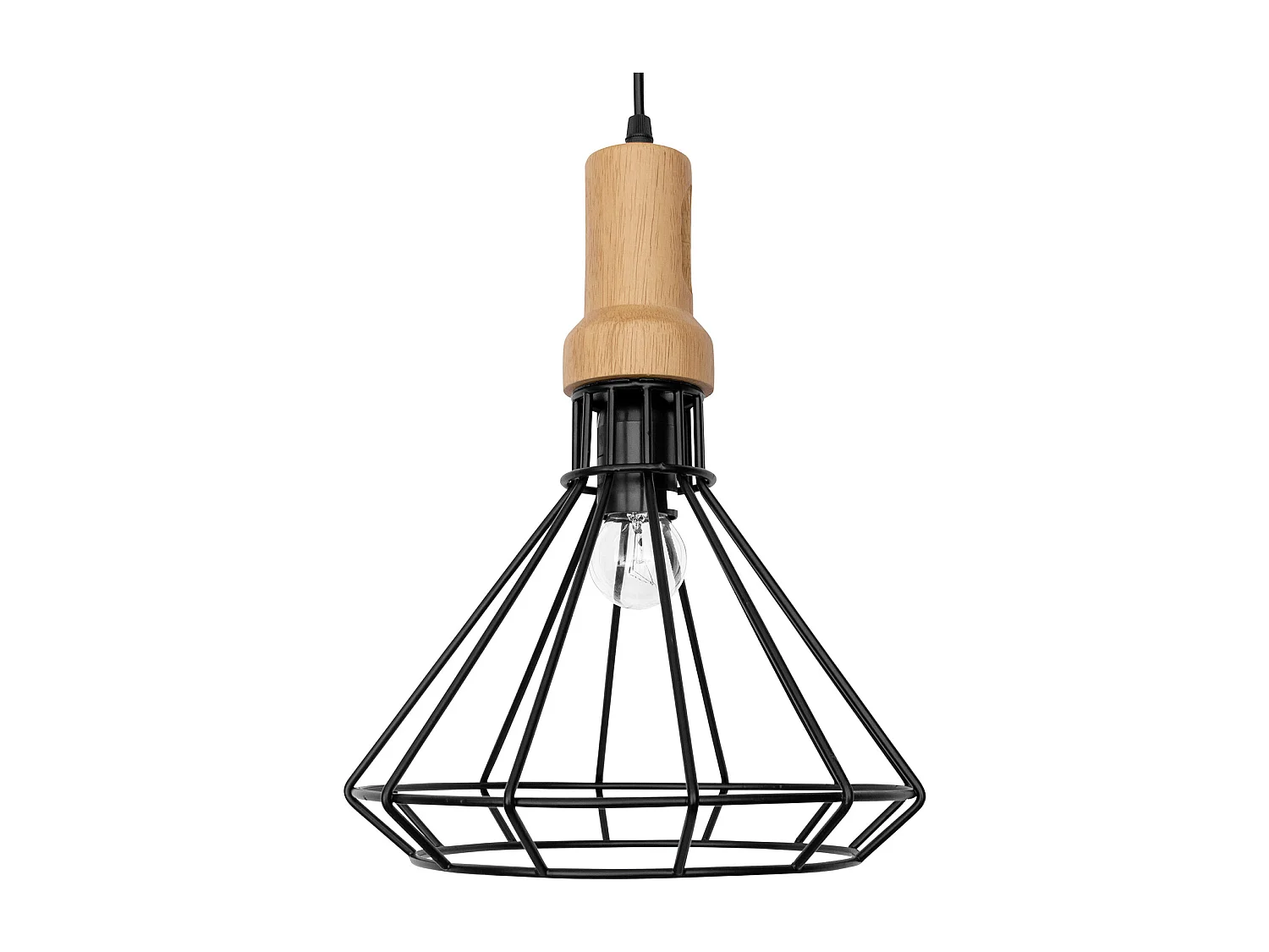 Lampe de plafond rétro - Lampe suspendue design - Vilma Noir