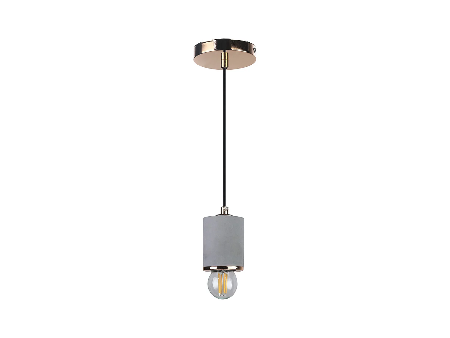Lampe de plafond - Lampe suspendue - Métal et béton - Felippo Doré