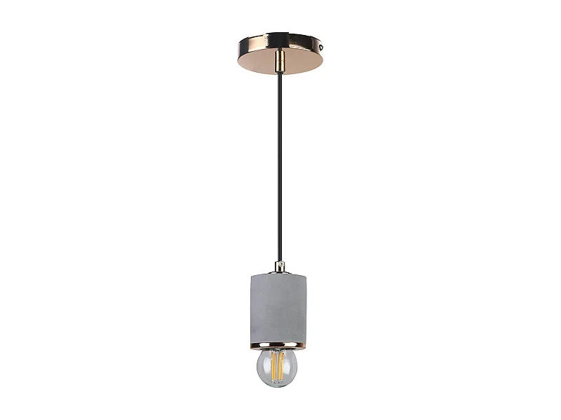 Lampe de plafond - Lampe suspendue - Métal et béton - Felippo Doré