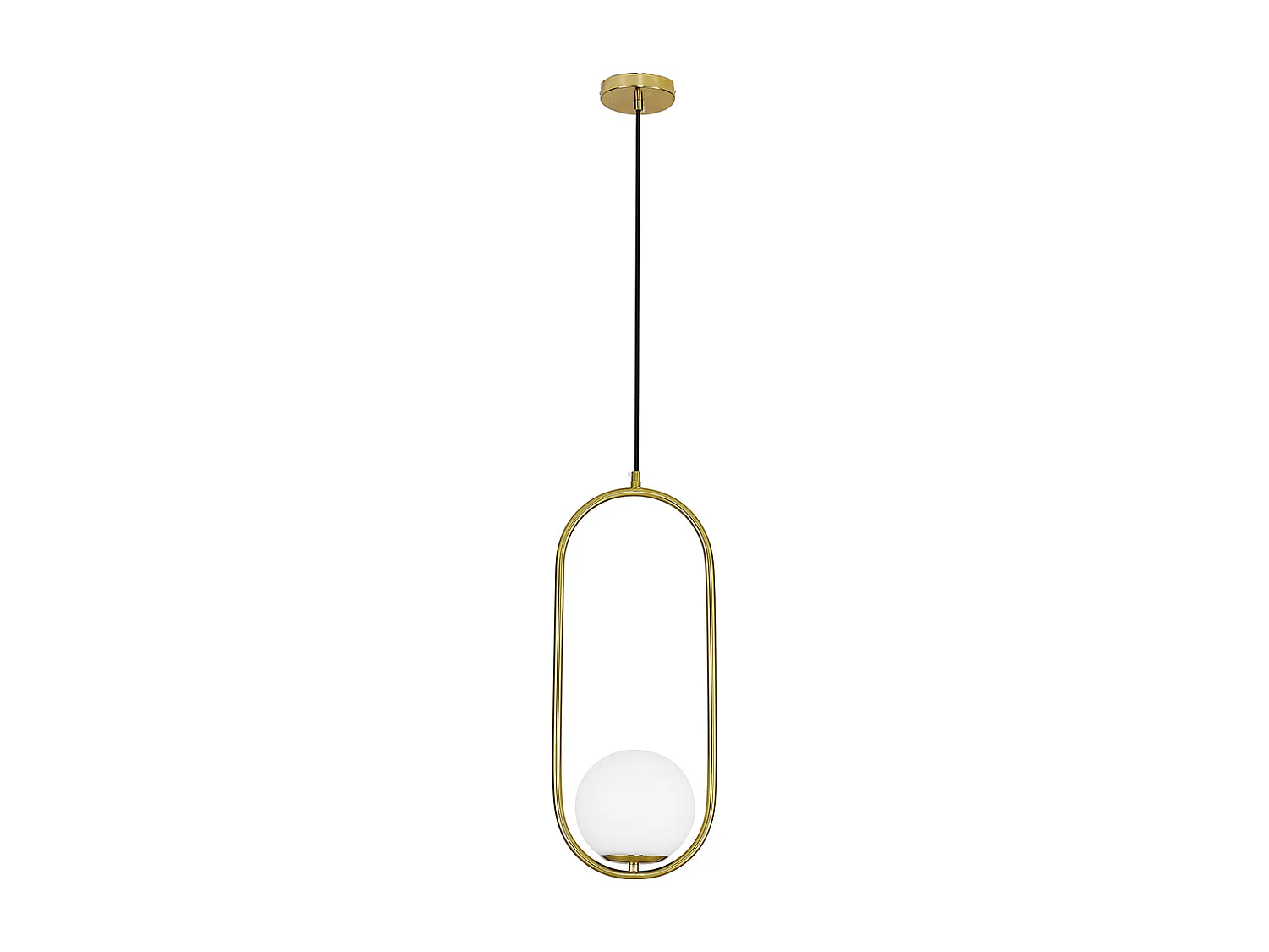 Lampe de plafond globe - Suspension dorée - Ruby Doré