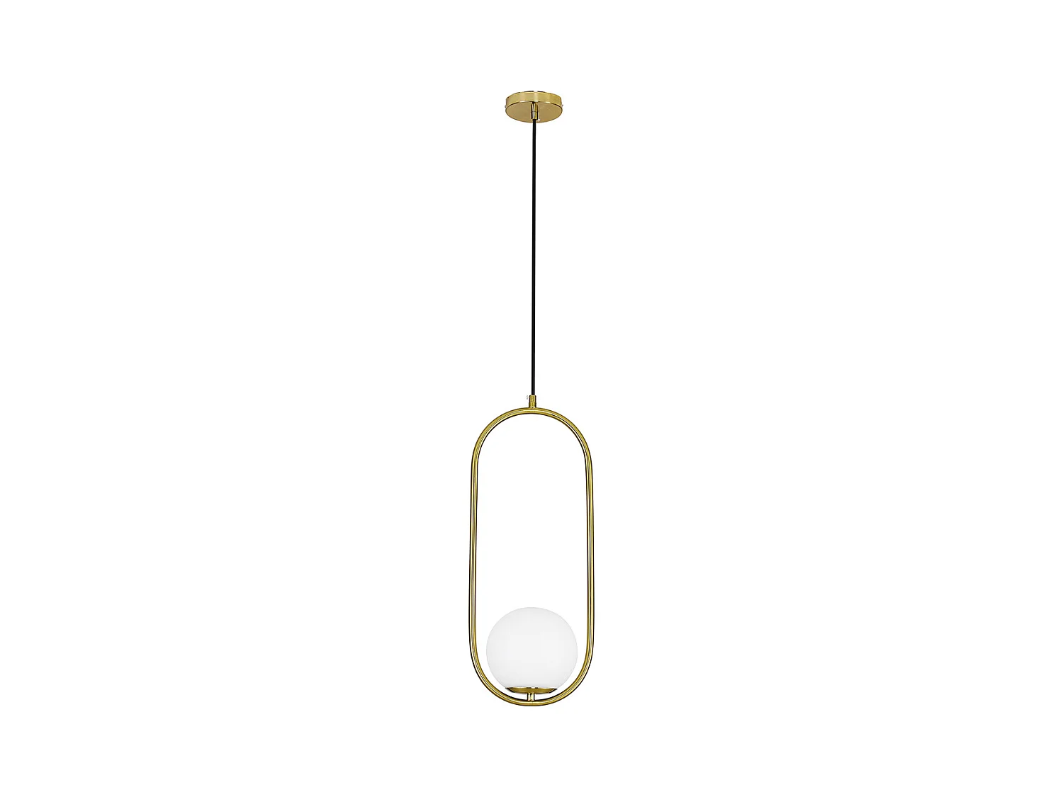 Lampe de plafond globe - Suspension dorée - Ruby Doré