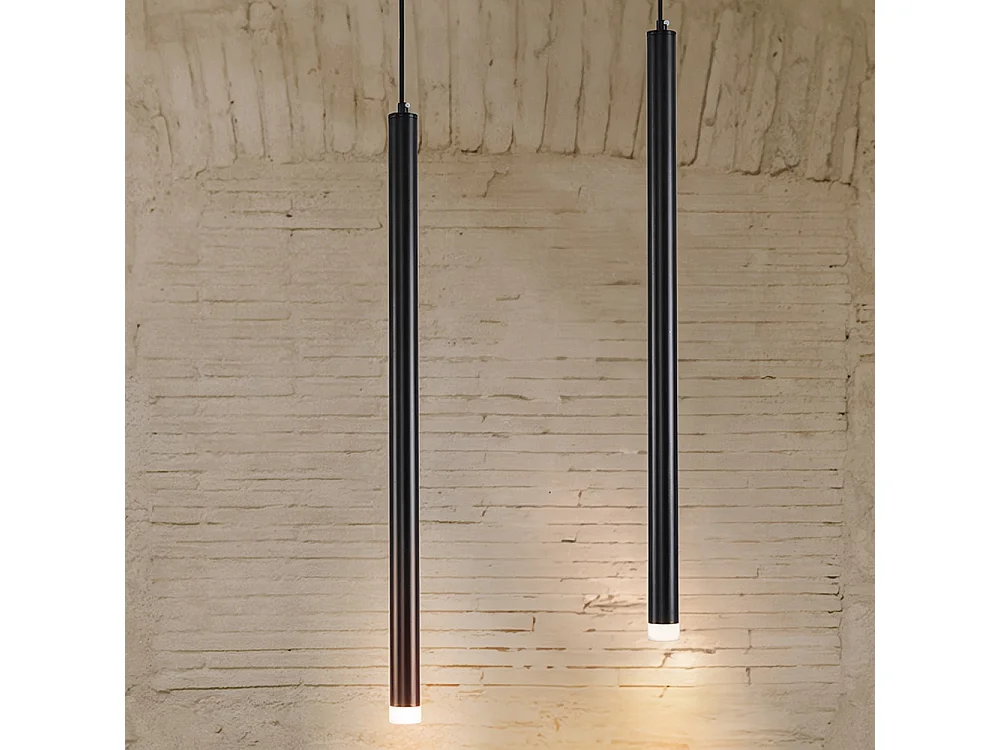 Lampada a Sospensione Tubo LED - Nero - 60cm - Bruna