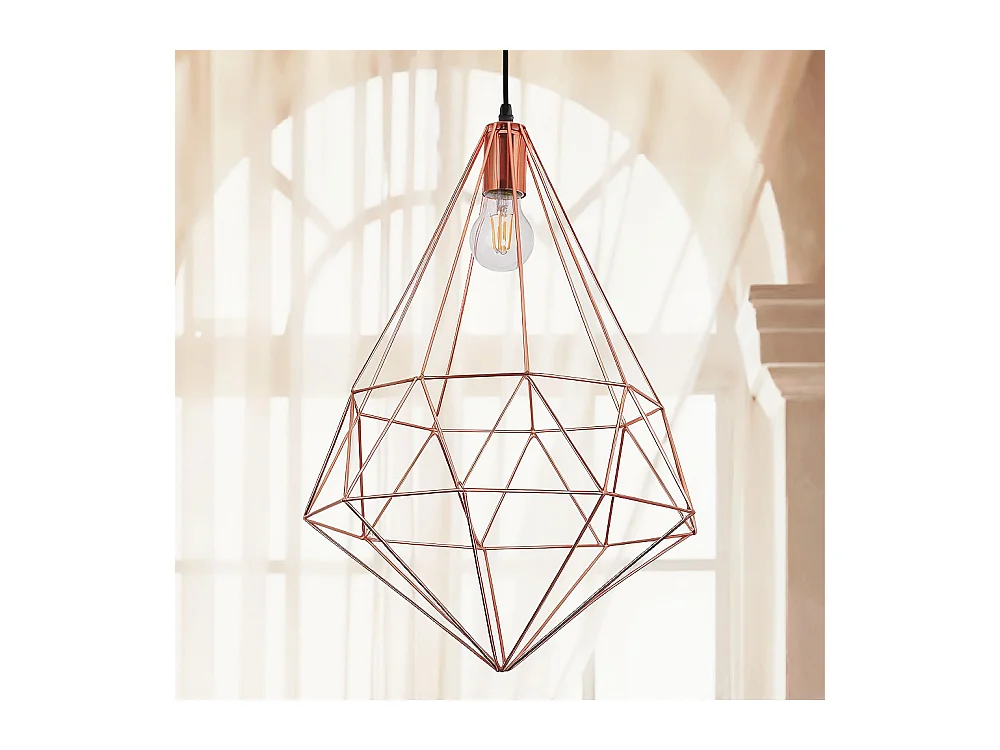 Lampe de plafond rétro - Lampe suspendue géométrique - Yak Noir