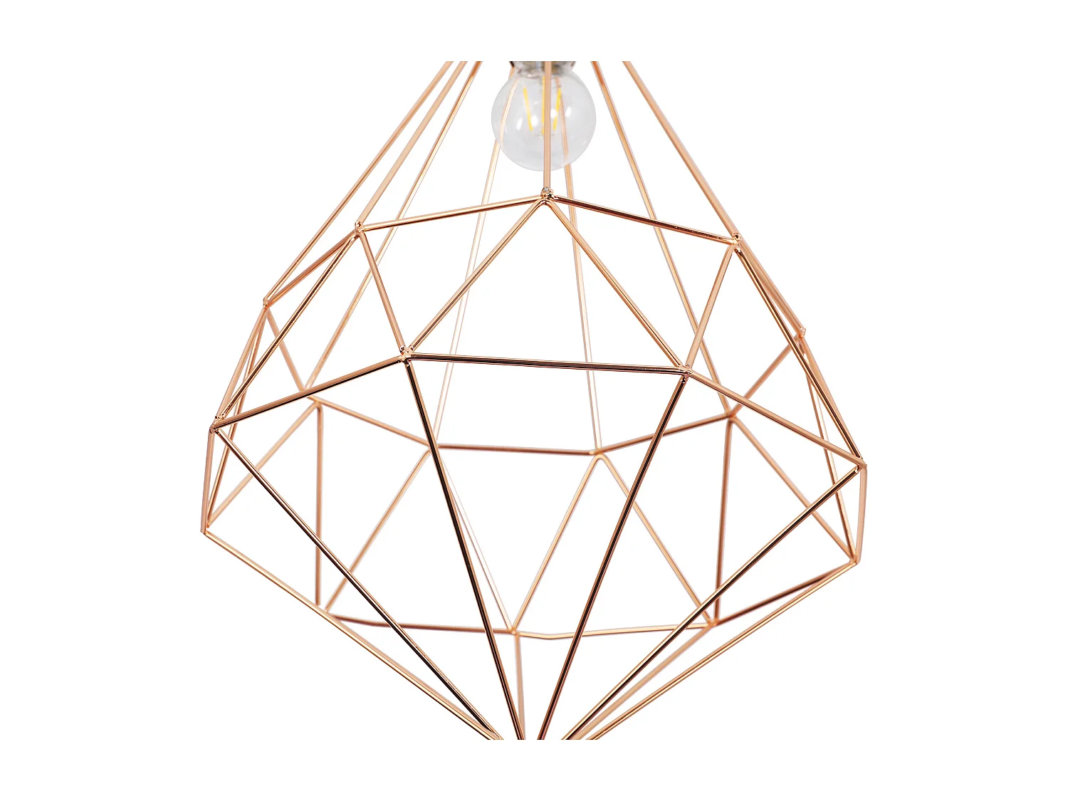 Lampe de plafond rétro - Lampe suspendue géométrique - Yak Noir