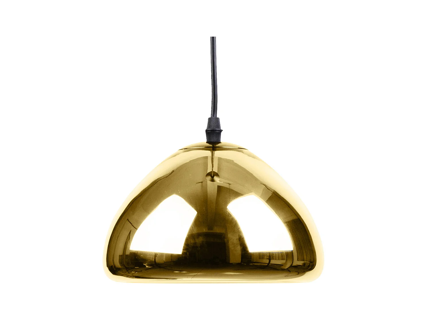 Lampe de plafond design - Lampe suspendue en métal chromé - 18 cm - Nullify Doré