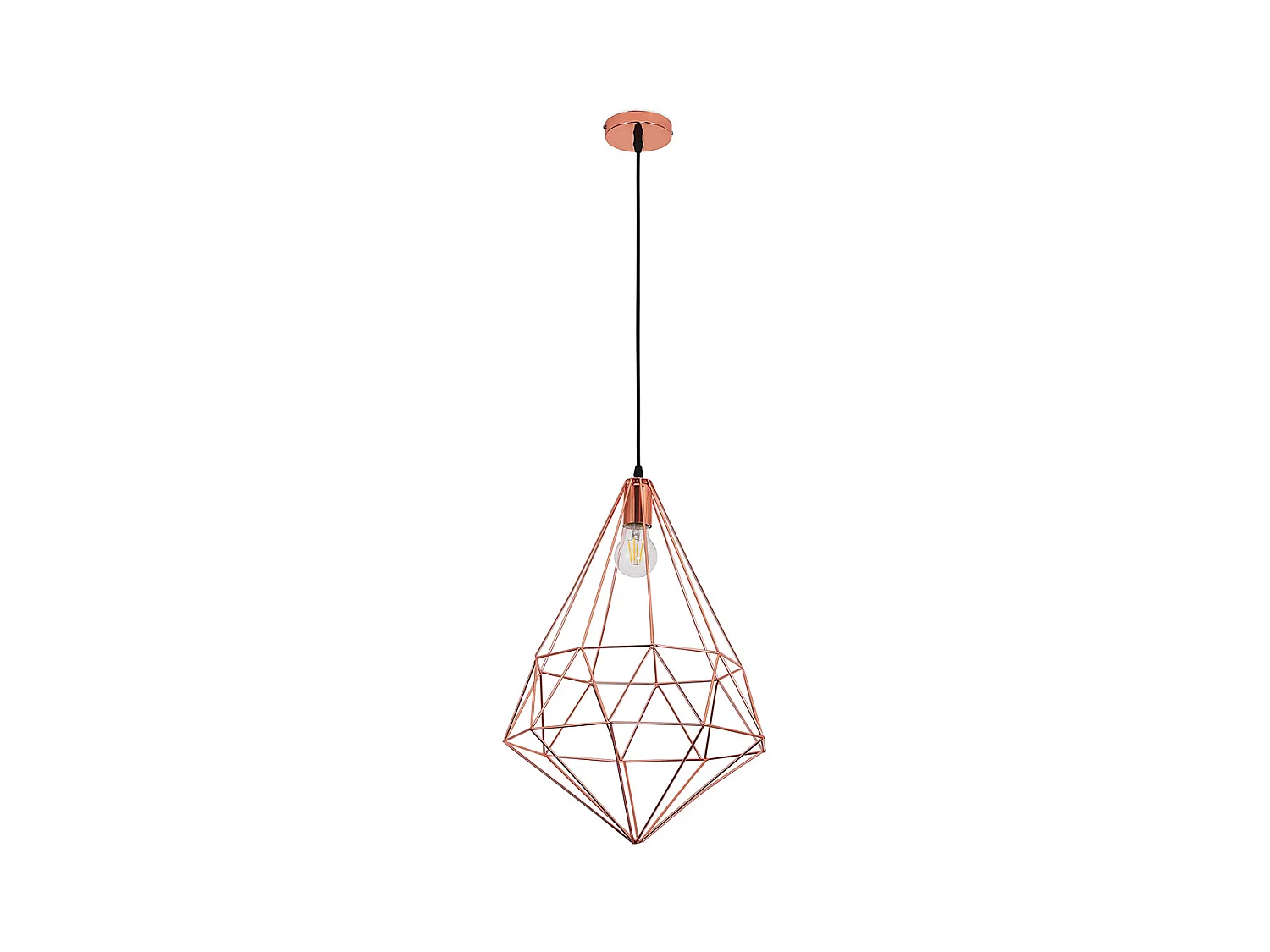 Lampe de plafond rétro - Lampe suspendue géométrique - Yak Rose Or