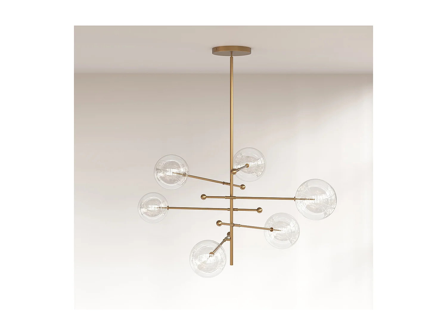 Lampe de plafond à boules - Lampe suspendue design - Blun Doré