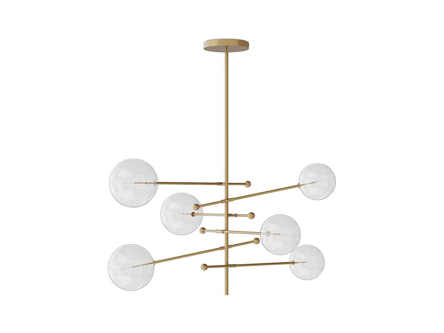 Lampe de plafond à boules - Lampe suspendue design - Blun Doré