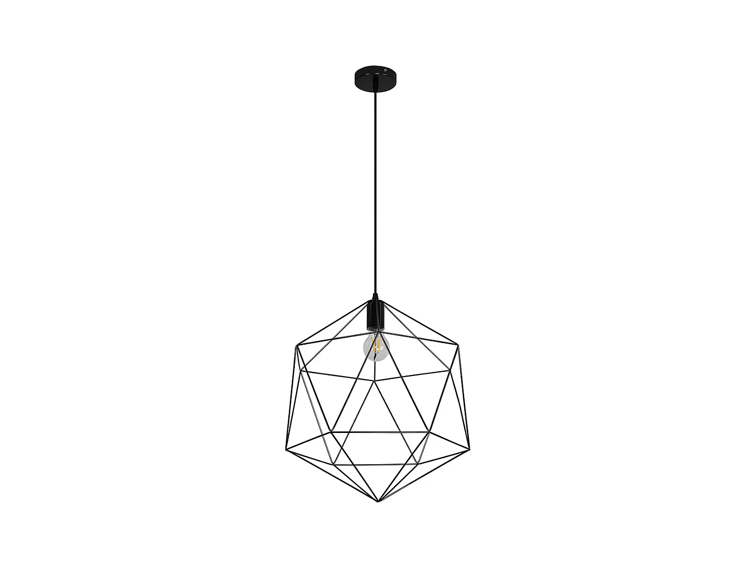 Lampe de plafond - Lampe suspendue au design vintage - Lara Noir