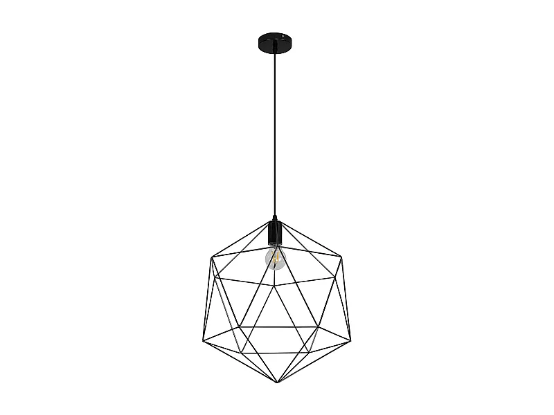 Lampe de plafond - Lampe suspendue au design vintage - Lara Noir