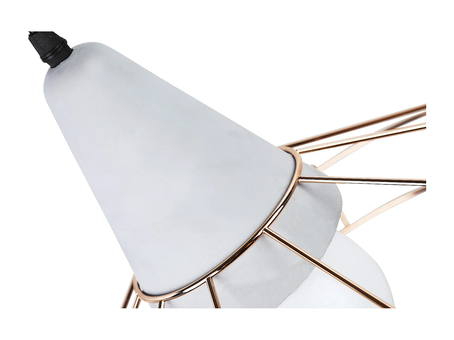 Lampada a Soffitto Design Retrò - Lampada Sospesa in Metallo e Cemento - Giotto