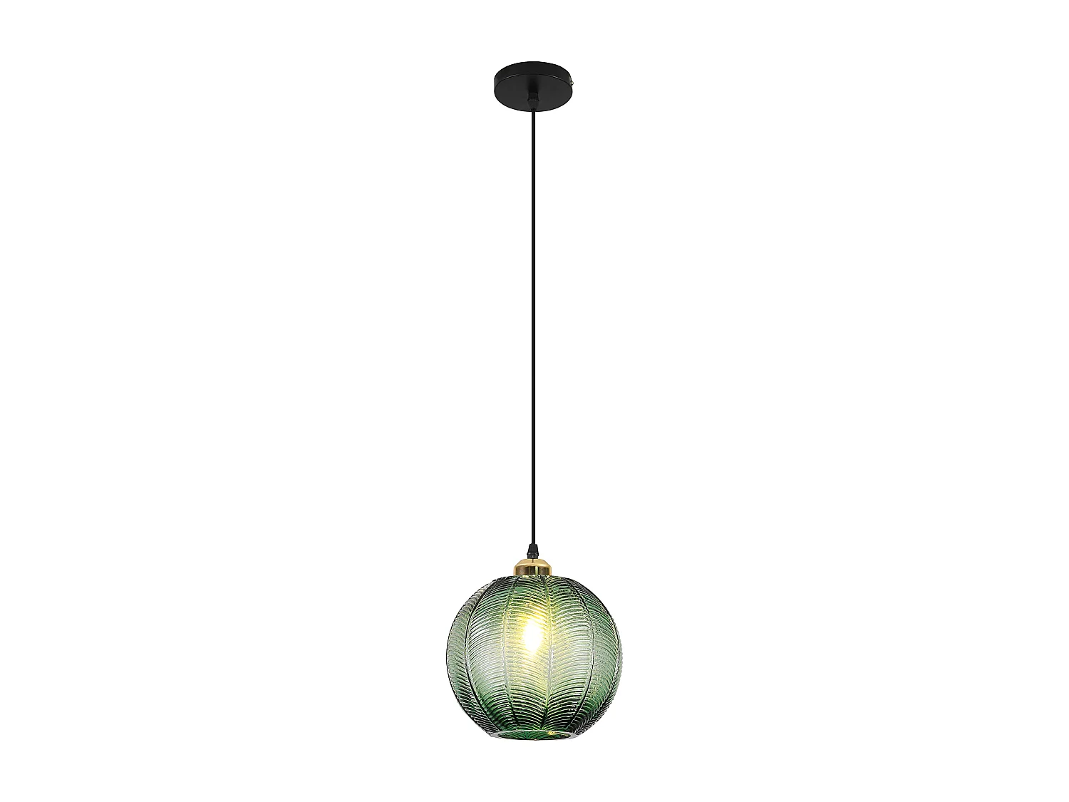 Lampe de plafond au design vintage - Suspension en forme de boule verte - Viola Vert