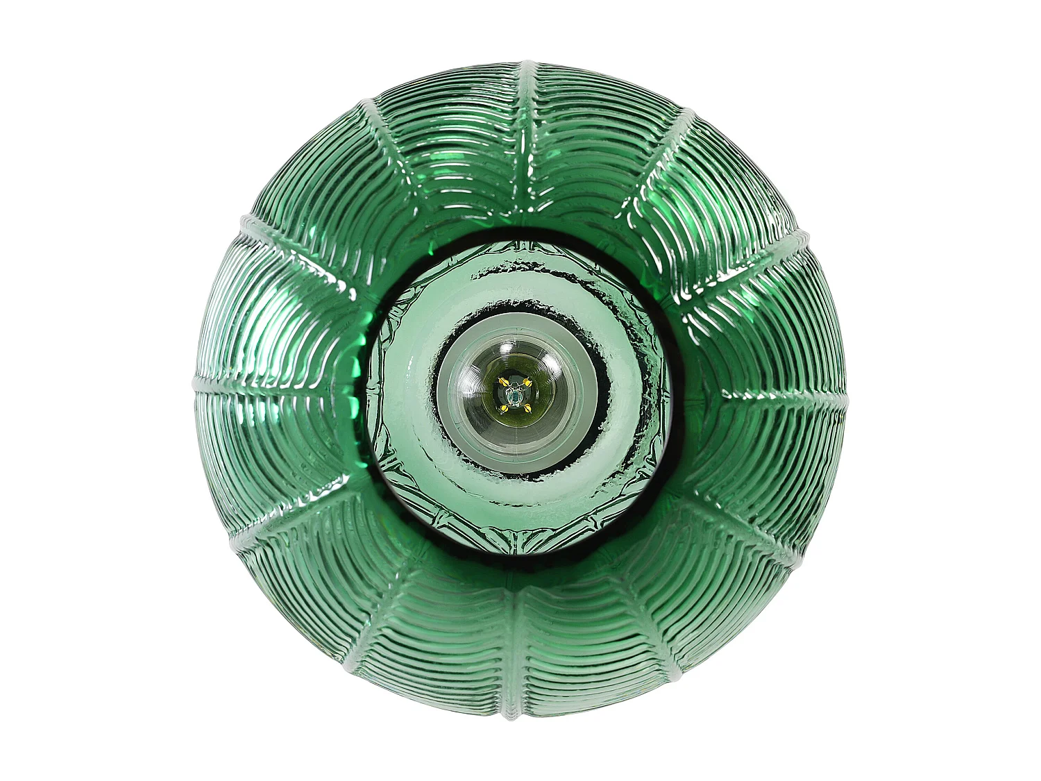 Lampe de plafond au design vintage - Suspension en forme de boule verte - Viola Vert