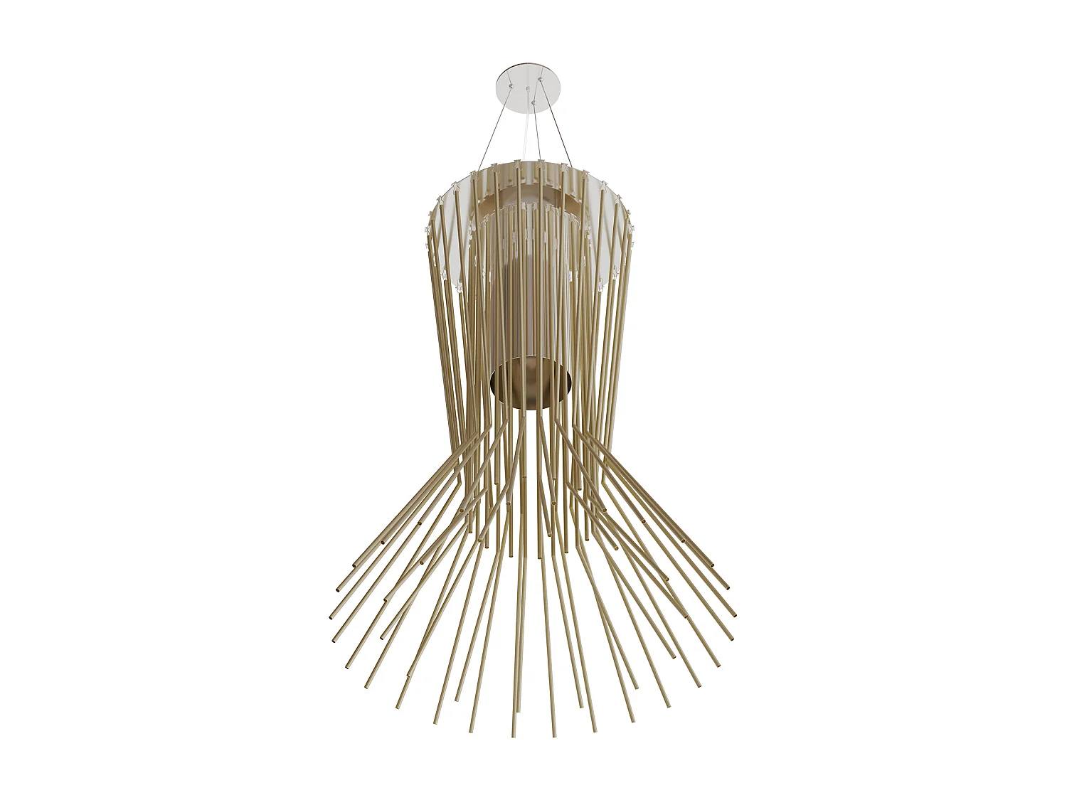 Lustre de plafond doré - Suspension design - Madison Doré