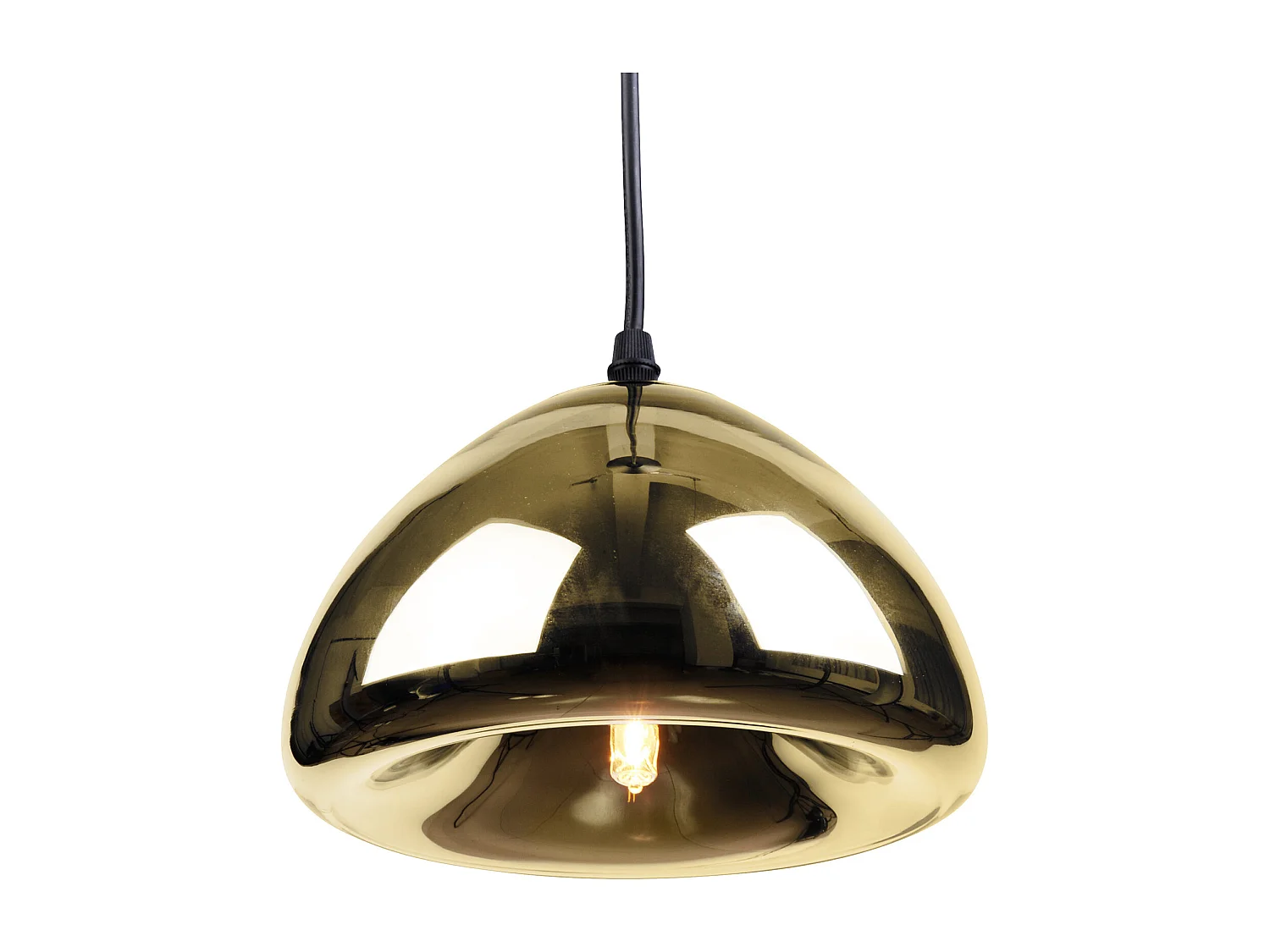 Lampada a Soffitto - Lampada a Sospensione in Metallo Cromato - 18 cm - Nullify