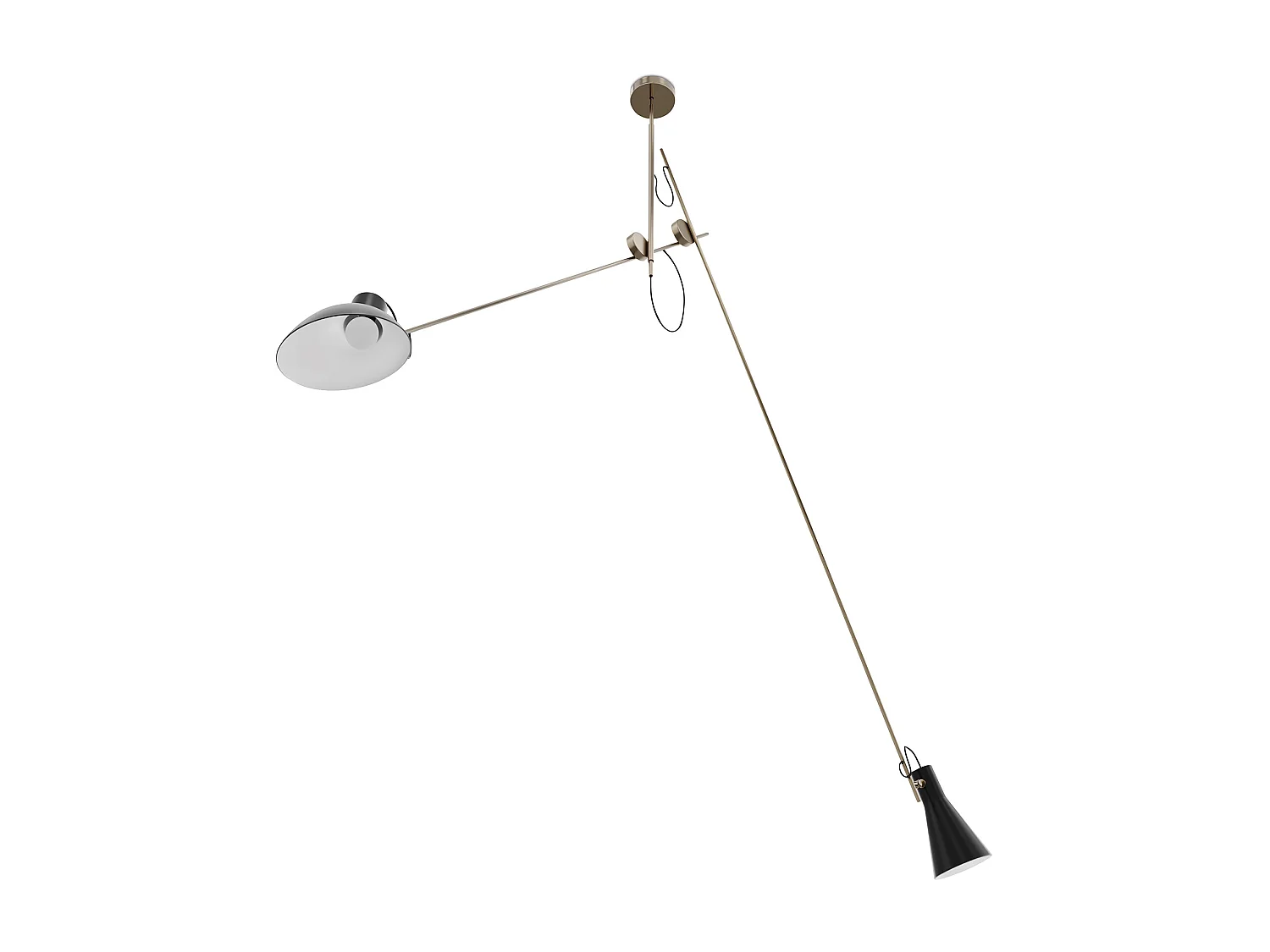 Lámpara de Techo Flexo - Lámpara Colgante - 2 brazos - Pats