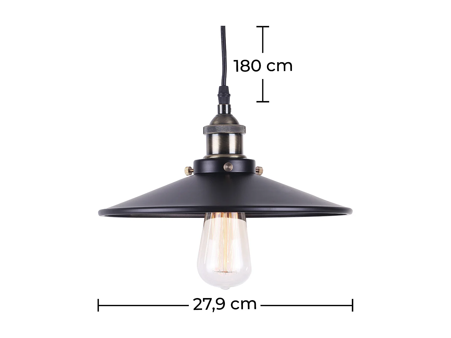 Lampada a soffitto - Lampada a sospensione - Design industriale - Jhon