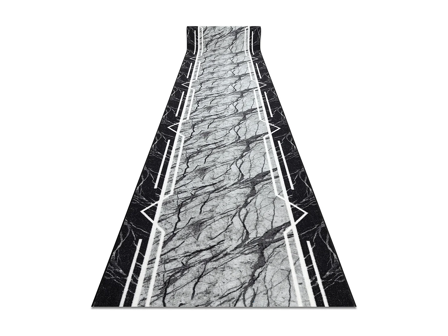 TAPIS DE COULOIR antidérapant MARMUR Marbre, calcul gris 110x150 cm