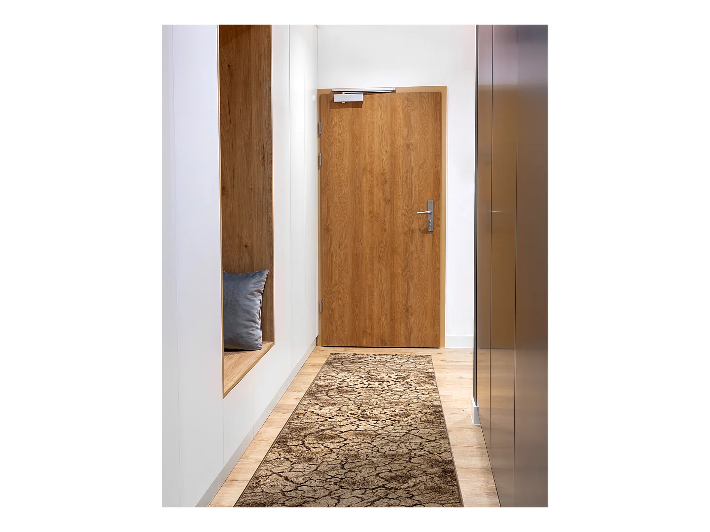 Vloerbekleding KARMEL Terra gebarsten grond noot 120x210 cm