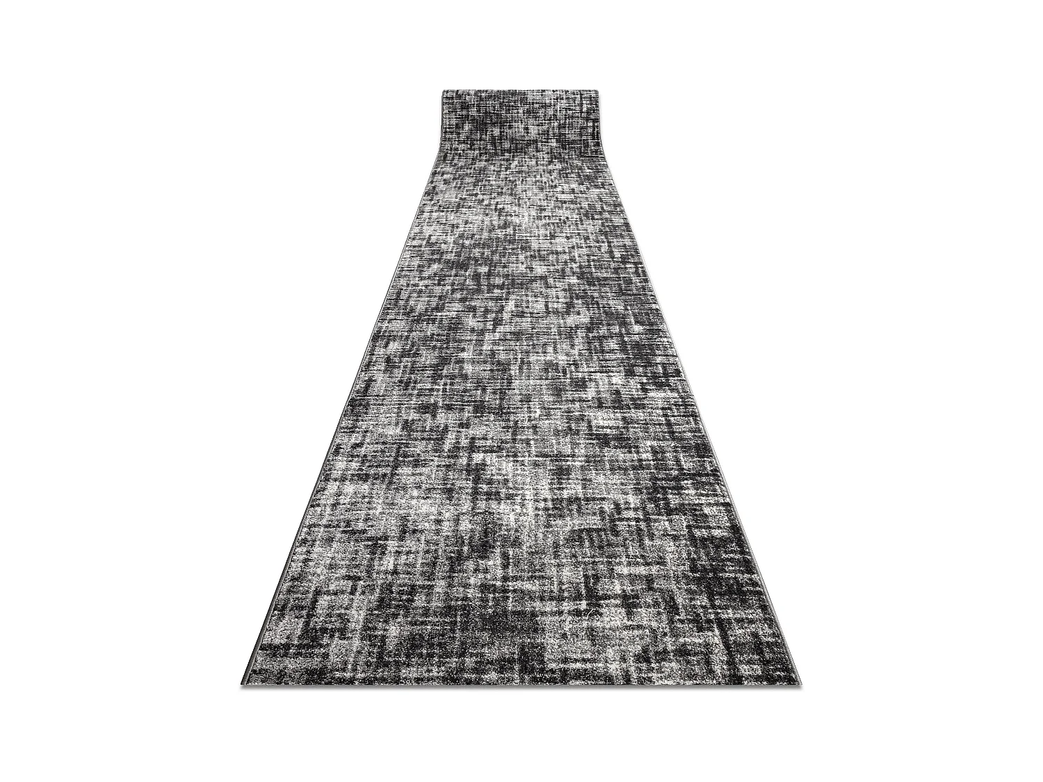 Tapis de couloir SILVER Fasti treillis gris 70x160 cm