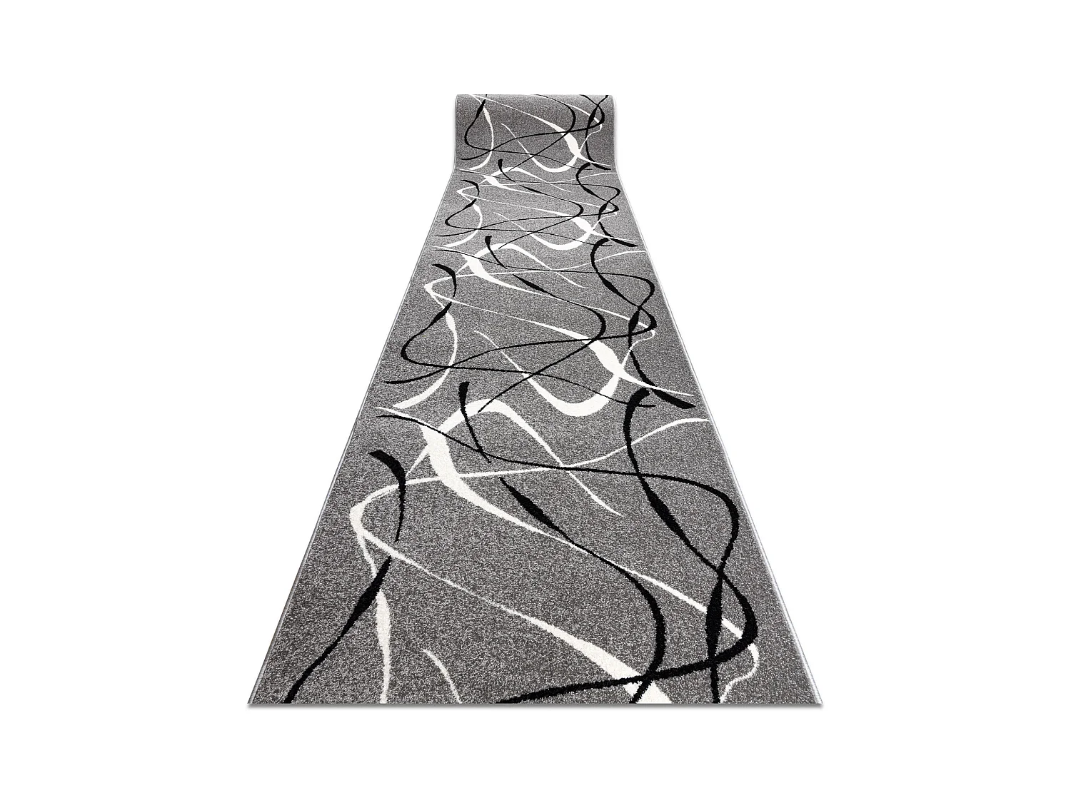 Tapis de couloir SILVER CHOCO gris 60x300 cm