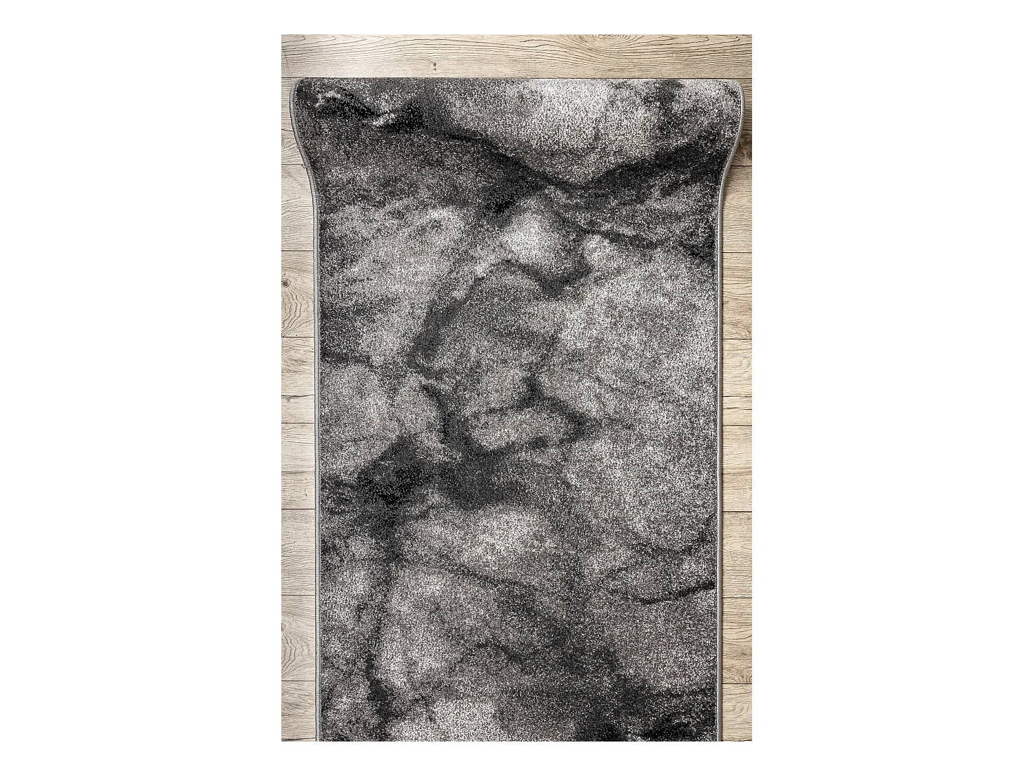 Tapis de couloir SILVER Marble marbre gris 70x190 cm