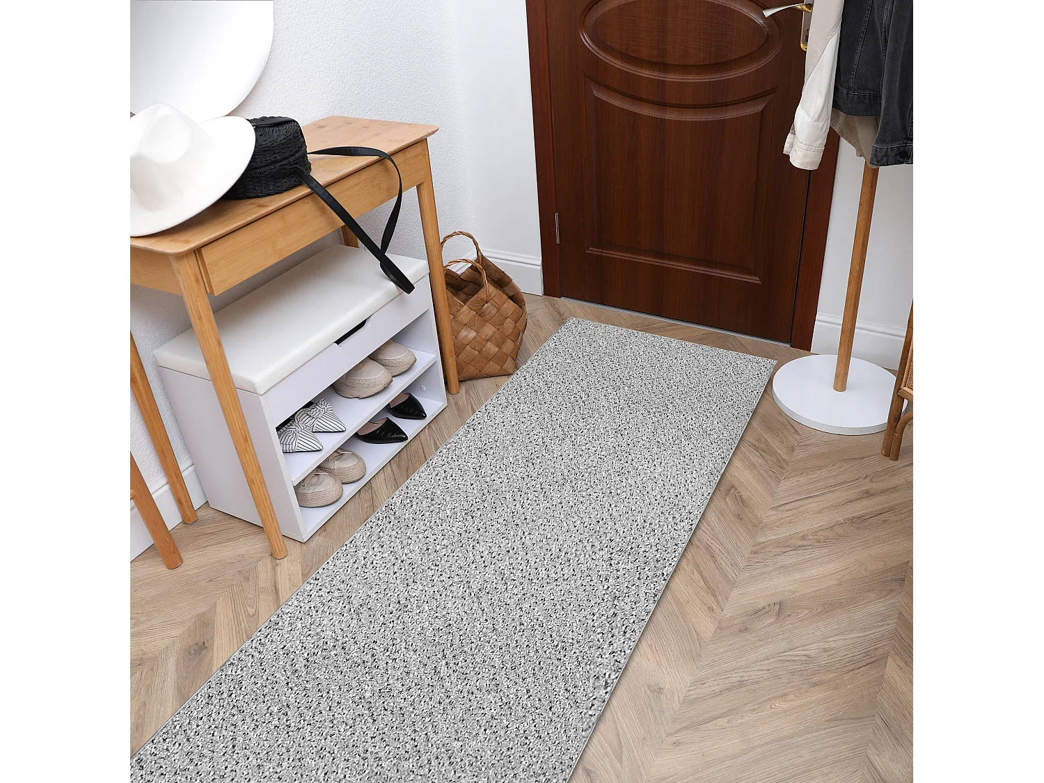 Alfombra de pasillo TRAFFIC gris 930 AB 150x350 cm