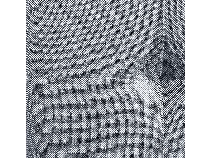 Lot 2 chaises rotatives 180° tissu gris clair et chêne massif - MAKI