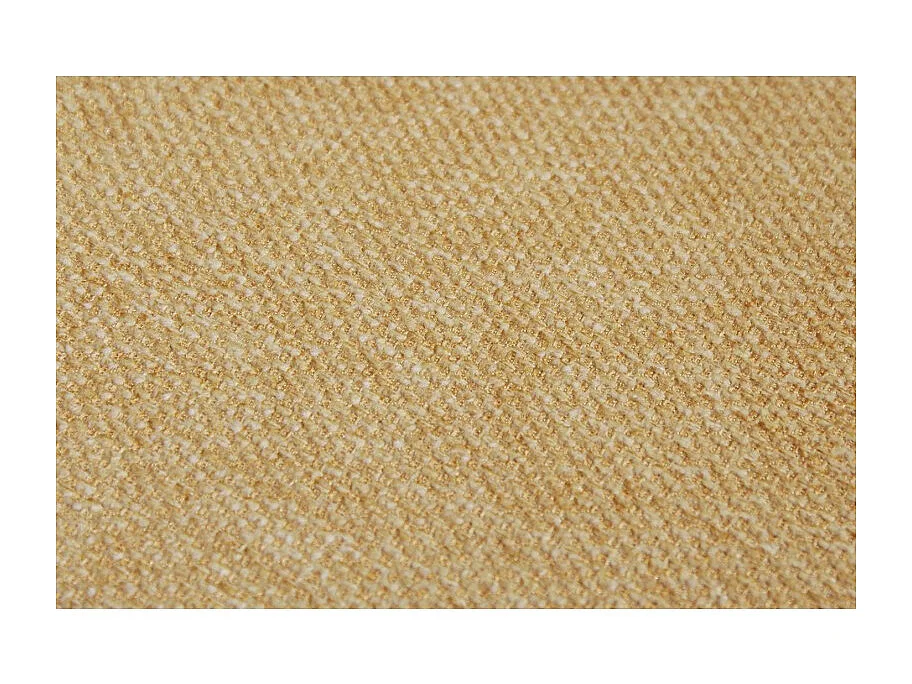 Lot de 2 chaises rotatives en tissu jaune chiné et pieds bois - TWIST