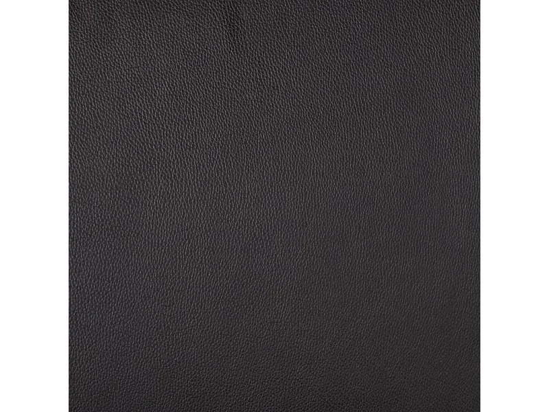 Lot de 4 chaises empilables en simili noir et 4 pieds en acier - LUFY