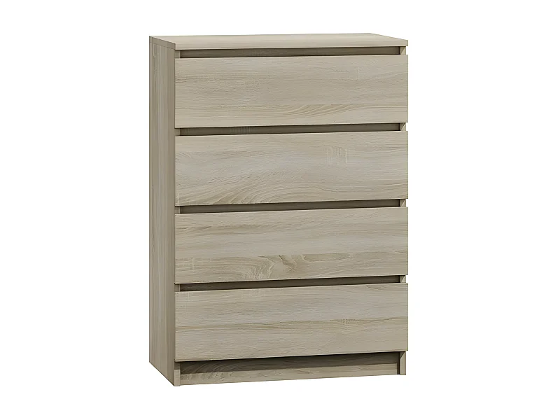 ASTER T4 - Cassettiera moderna con 4 cassetti - 97x70x40 - Mobile contenitore - Stile scandinavo - Aspetto legno