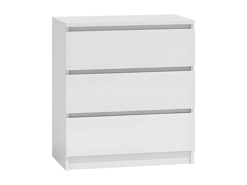 ASTER T3 - Cómoda de 3 cajones - Sala de estar de despacho dormitorio - 75x70x40 - Mueble de almacenaje - Estilo escandinavo