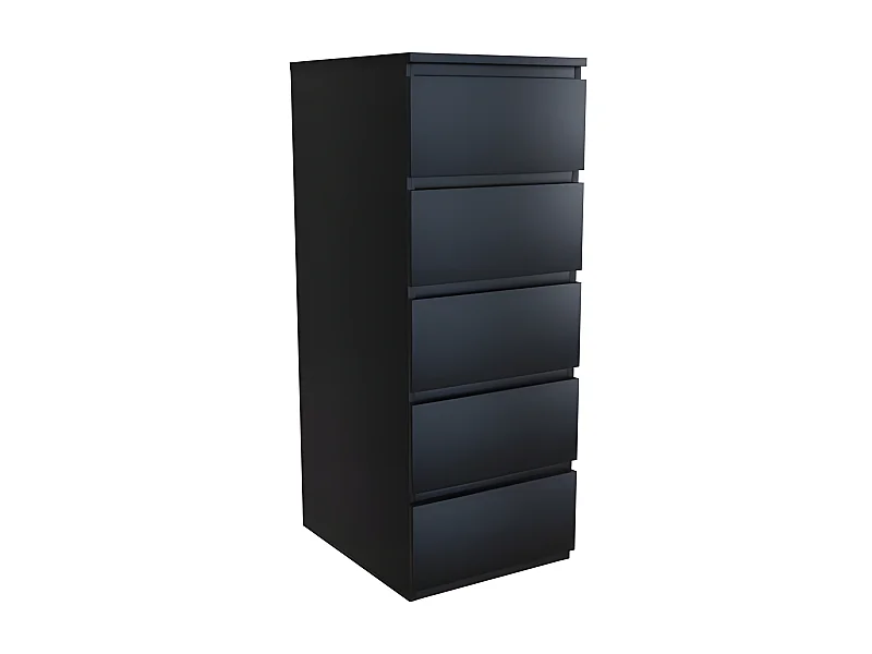 VENICE | Commode contemporaine haute chambre/salon/bureau 45x40x111 | 5 tiroirs coulissants | Meuble de rangement | Chiffonier