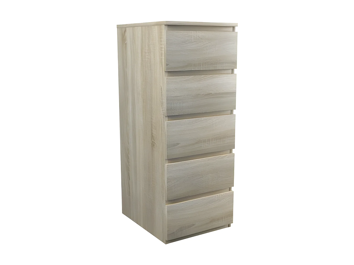 VENICE | Commode contemporaine haute chambre/salon/bureau | 45x40x111 | 5 tiroirs coulissants | Meuble de rangement