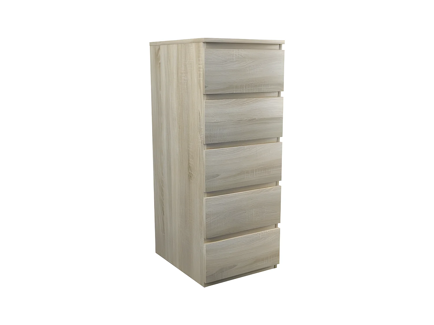 VENICE - Cómoda alta moderna para dormitorio / salón / despacho - 45x40x111 - 5 cajones correderos - Mueble contenedor